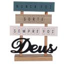 Placa Decorativa de Mesa em MDF Frase Nunca Foi Sorte Sempre Foi Deus Placa Decorativa de Mesa em MDF Frase Nunca Foi Sorte Sempre Foi Deus