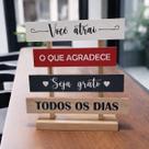 Placa Decorativa de mesa Frase Motivacional Você Atrai o Que Agradece ,Decoração Inspiradora Placa Decorativa de mesa Frase Motivacional Você Atrai o Que Agradece ,Decoração Inspiradora