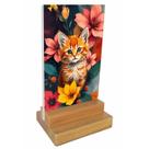 Placa decorativa de mesa Gatinho Placa decorativa de mesa Gatinho