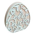 Placa Decorativa de Mesa Rosa Branco Florarte - 20cm Placa Decorativa de Mesa Rosa Branco Florarte - 20cm