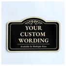 Placa decorativa de metal para exterior SPEEDYORDERS personalizada