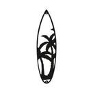 Placa Decorativa De Parede De Metal Com Tema De Verão: Prancha De Surf, Palmeira E Praia - Arte E