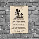 Placa Decorativa Dom Quixote Sonhar 18x27cm