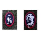 Placa Decorativa Em Madeira Banheiro Merily E Elvis Presley