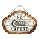 Placa Decorativa Em MDF Frase Fé Café Enfeite Em MDF Para Pendurar Parede Janela Porta 27x20cm Cafeteria Cozinha Padaria
