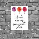 Placa Decorativa Esmalte Frase 18x27cm Placa Decorativa Esmalte Frase 18x27cm