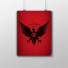 Placa Decorativa Flamengo Urubu E Símbolo 20X30