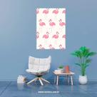 Placa Decorativa Flamingos animal simples Placa Decorativa Flamingos animal simples