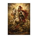 Placa Decorativa Frase São Jorge Rogai Por Nós Com 21x30cm Placa Decorativa Frase São Jorge Rogai Por Nós Com 21x30cm