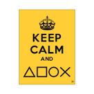 Placa Decorativa Gamer Keep Calm Botões Play