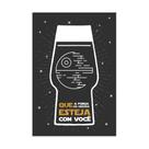 Placa Decorativa Geek Jedi Força Cerveja 20x30cm