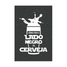 Placa Decorativa Geek Jedi Lado Negro Cerveja 20x30cm