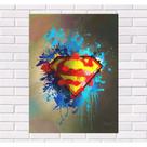 Placa decorativa Geek - Super Homem - 30x20 cm