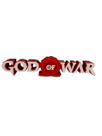 Placa Decorativa God of War Logo 17cm Impressão 3D Placa Decorativa God of War Logo 17cm Impressão 3D
