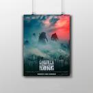 Placa Decorativa Godzilla Vs Kong Filme Poster Cinema 20X30 Placa Decorativa Godzilla Vs Kong Filme Poster Cinema 20X30