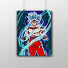 Placa Decorativa Goku Instinto Superior - Dragon Ball Super Anime