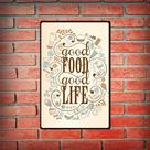 Placa Decorativa - Good Food - cód. 5119