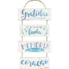 Placa Decorativa Gratidão (29x10cm) - Relaxar E Meditar