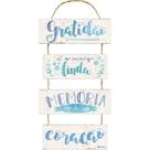 Placa Decorativa Gratidão (29x10cm) - Relaxar E Meditar