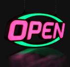 Placa Decorativa GreenCube 81x41cm Jumbo LED Aberto com Controle Remoto