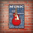 Placa Decorativa - Guitarra - cód. 5123 Placa Decorativa - Guitarra - cód. 5123
