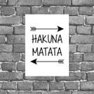 Placa Decorativa Hakuna Matata 18x27cm Placa Decorativa Hakuna Matata 18x27cm