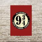 Placa Decorativa - Harry Potter 9 3/4 (30x20) cm Placa Decorativa - Harry Potter 9 3/4 (30x20) cm