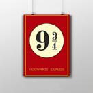 Placa Decorativa Harry Potter - Estação 9 3/4 Hogwarts Express Placa Decorativa Harry Potter - Estação 9 3/4 Hogwarts Express