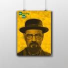 Placa Decorativa Heisenberg Artwork - Breaking Bad Série Placa Decorativa Heisenberg Artwork - Breaking Bad Série