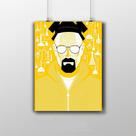 Placa Decorativa Heisenberg Artwork Poster Breaking Bad Placa Decorativa Heisenberg Artwork Poster Breaking Bad