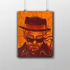 Placa Decorativa Heisenberg Breaking Bad Série Desenho Artwork Placa Decorativa Heisenberg Breaking Bad Série Desenho Artwork