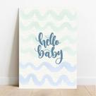 Placa Decorativa Hello Baby
