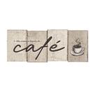 Placa Decorativa Horizontal Café Cantinho do Café 37x15