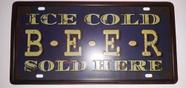 Placa Decorativa Ice Cold Beer - Beer club store