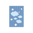 Placa Decorativa Infantil Ursinho Príncipe Nuvens 20x30cm