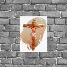 Placa Decorativa Jesus Cruxificado 18x27cm
