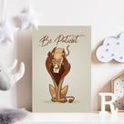 Placa Decorativa Leão Be Patient 30x40cm Placa Decorativa Leão Be Patient 30x40cm