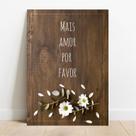 Placa Decorativa Mais Amor Por Favor
