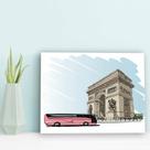 Placa Decorativa MDF Arco do Triunfo Paris Gravuras 20x30cm Placa Decorativa MDF Arco do Triunfo Paris Gravuras 20x30cm