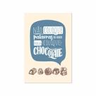 Placa Decorativa MDF Chocolate Frase Boca 30x40cm