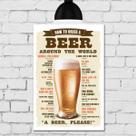 Placa Decorativa MDF Como Pedir Cerveja Placa Decorativa MDF Como Pedir Cerveja