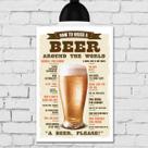 Placa Decorativa MDF Como Pedir Cerveja Placa Decorativa MDF Como Pedir Cerveja