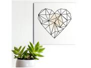 Placa Decorativa MDF Coração 20x20cm
