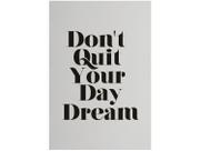 Placa Decorativa MDF Dont Quit 20x29cm Placa Decorativa MDF Dont Quit 20x29cm