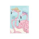 Placa Decorativa MDF Flamingo Chapéu 30x40cm