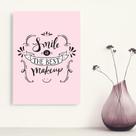 Placa Decorativa MDF Frase Best Makeup 30x40 Placa Decorativa MDF Frase Best Makeup 30x40