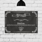 Placa Decorativa MDF Frase Giz Wifi Restaurante Lanchonete