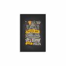 Placa Decorativa MDF Frase Pizza It's Time for 30x40cm