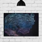 Placa Decorativa MDF Garota Waves Placa Decorativa MDF Garota Waves