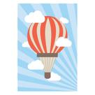 Placa Decorativa MDF Infantil Balão e Nuvens 20x30cm